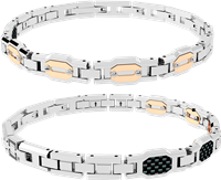 Bracciale Rosso Amante Uomo Reversibile in Acciaio UBR601FR - UBR601FR